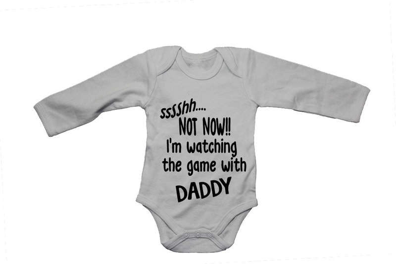 Sssshh.. Not Now - I'm Watching the Game with Daddy - Baby Grow
