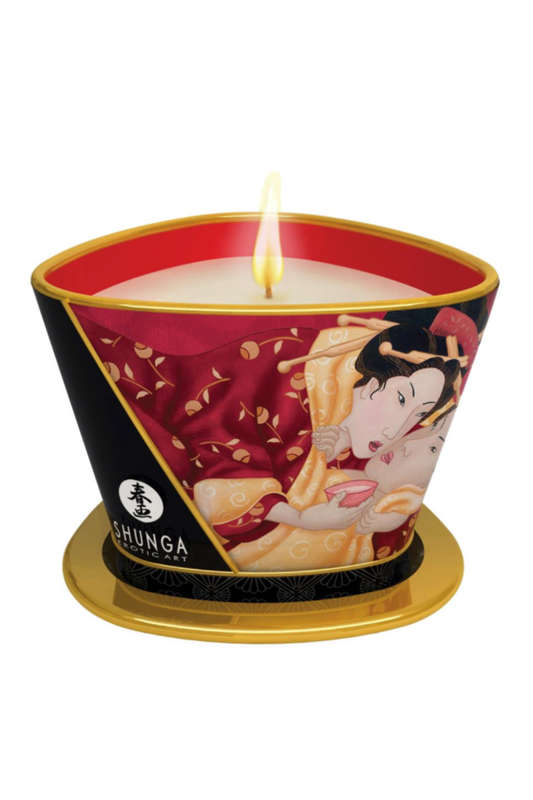 Erotic Massage Candles | Shunga - Sparkling Strawberry Wine
