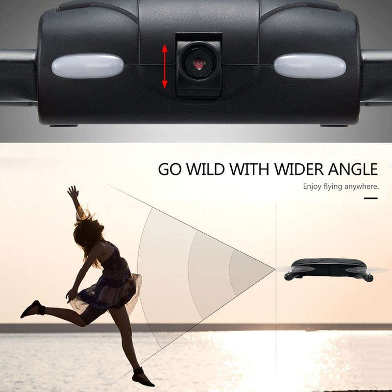 Pocket Selfie Drone Quadcopter, JJRC H37 Elfie Pocket Fold Portable Photography Wifi FPV With 0.3MP