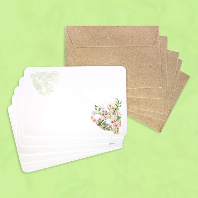 5 Port St John Creepers Note Cards & Envelopes Pack