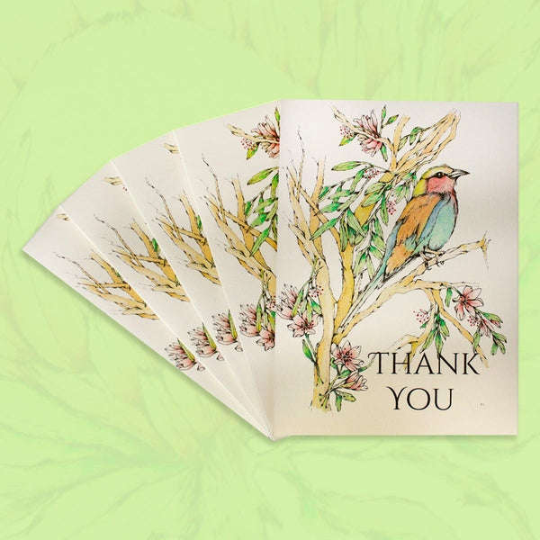 African Roller Greeting Card Pack