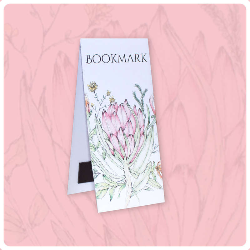 Long Classic Protea Magnetic Bookmark