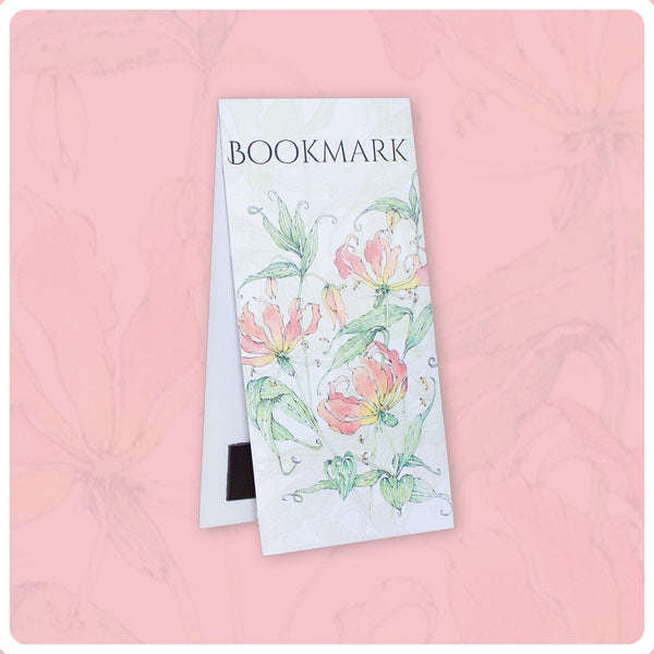 Long Lily Flame Magnetic Bookmark