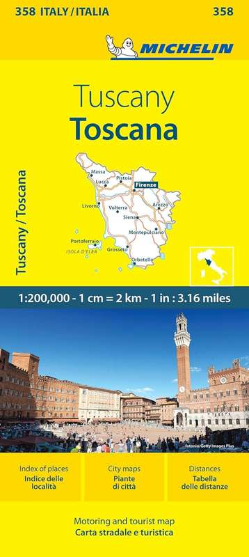 Michelin Map: Tuscany Toscana