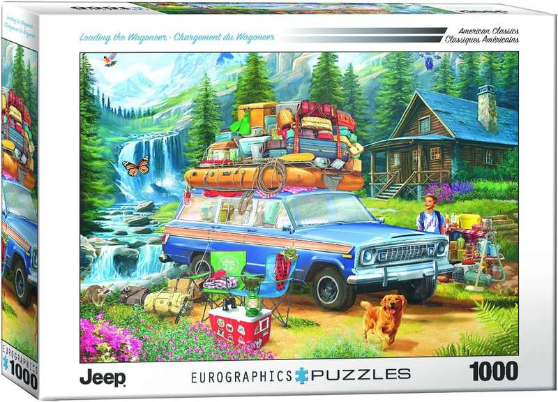 Jeep Loading The Wagoneer 1000 Piece Puzzle Box
