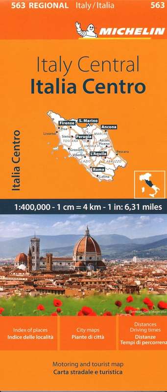 Michelin Map: Italy Central
