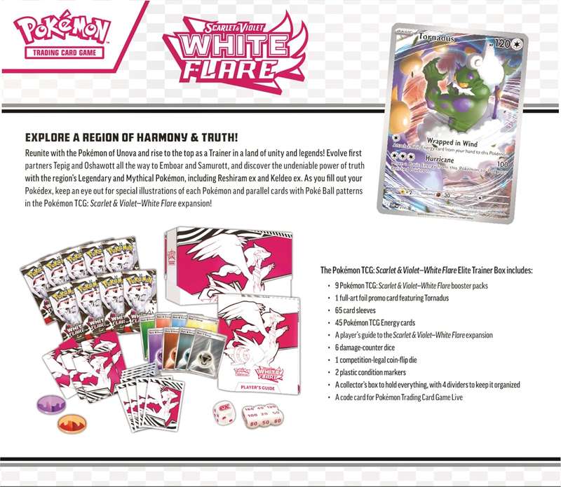 Pokemon: TCG Scarlet & Violet 10.5 White Flare Elite Trainer Box