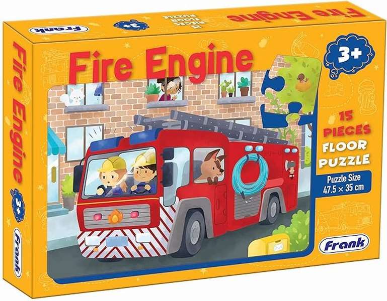 Floor Puzzle Fire Engine - 15 Piece Puzzle