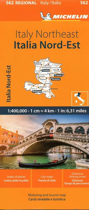 Michelin Map: Italy Northeast