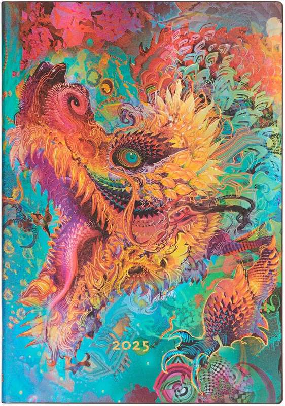 2025 Daily Planner: Kalendarz Paperblanks Humming Dragon