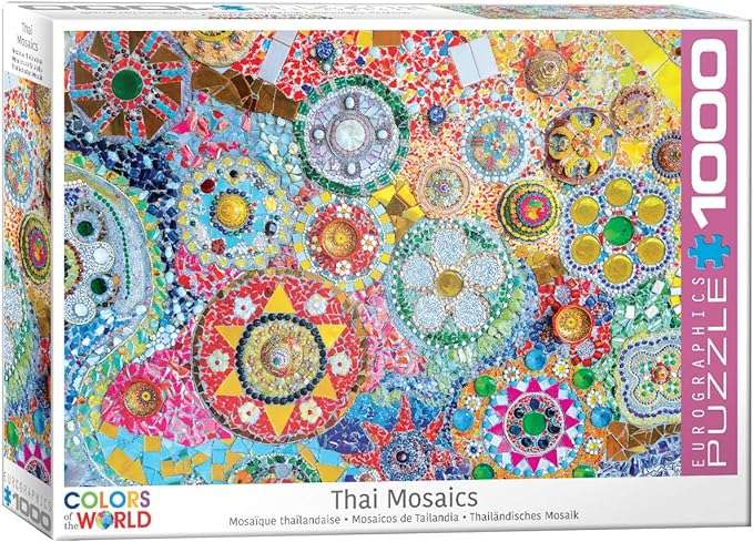Thai Mosaics 1000 Piece Puzzle Box Set
