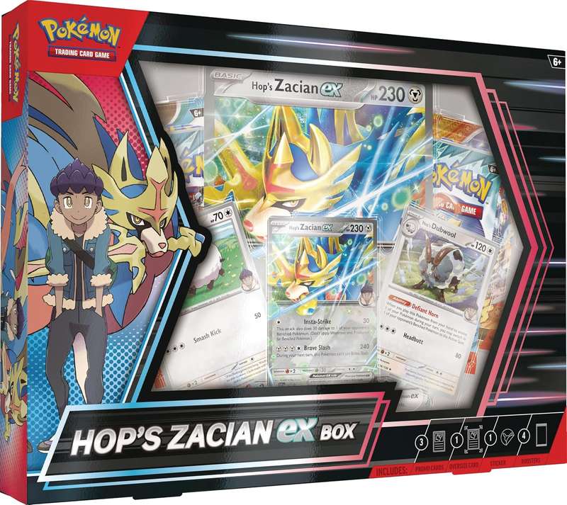 Pokémon TCG: Hops Zacian ex Box