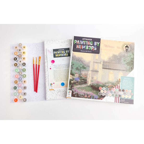 ArtMaker Painting by Numbers Kit: Blossom Hill Church