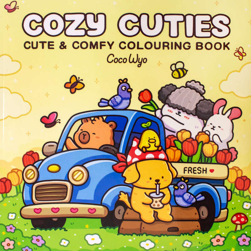 Cozy Cuties: A Cute and Comfy Colouring Book