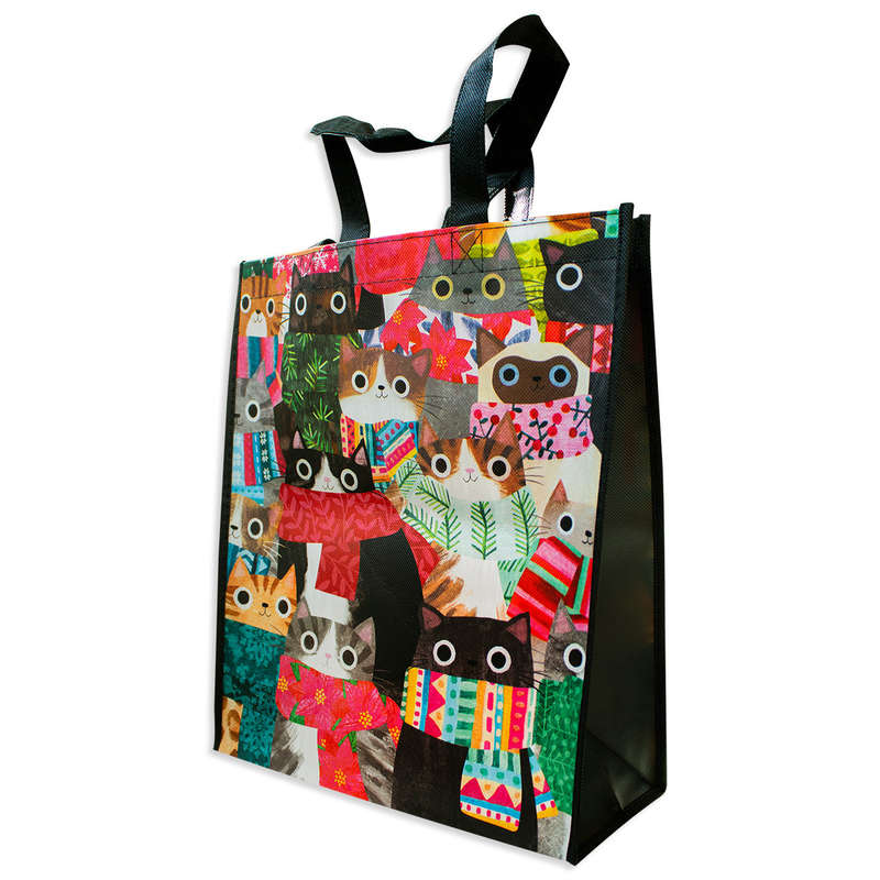 Wintry Cats Reusable bag