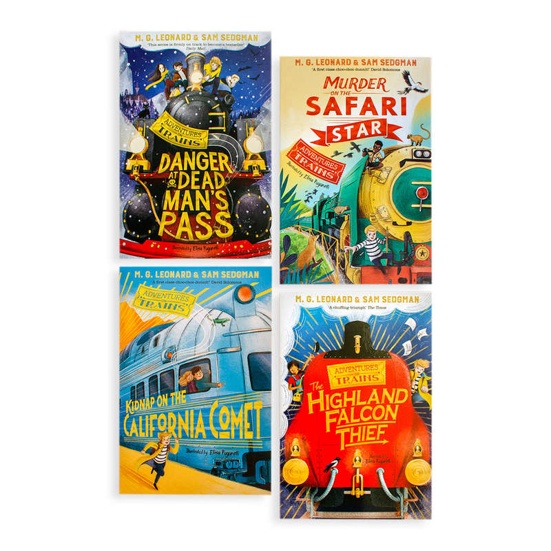 Adventures on Trains Collection 4 Book Pack
