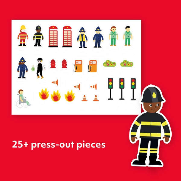 Pull Back & Go: Emergency Vehicles Activity Kit