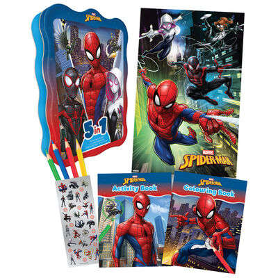 Marvel Spiderman 5 in 1 Tin