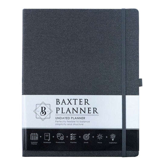 A4 Baxter Undated Planner (Black)