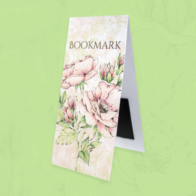 Country Rose Long Bookmark