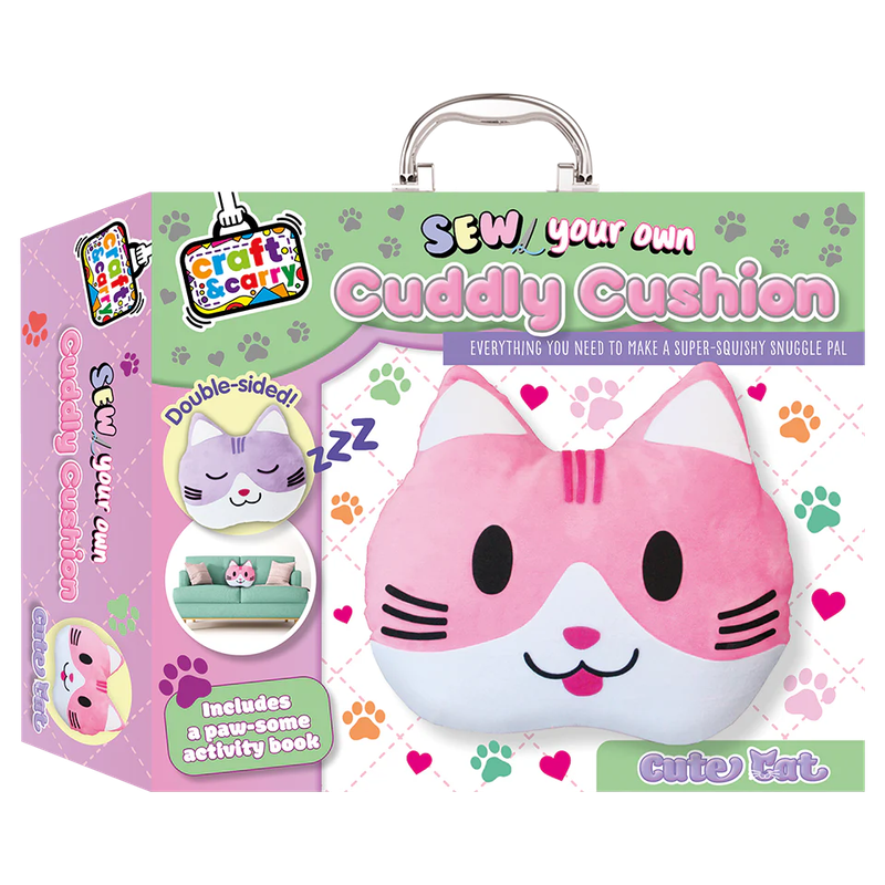 Sew Your Own Cuddly Cushion Cute Cat Box Set