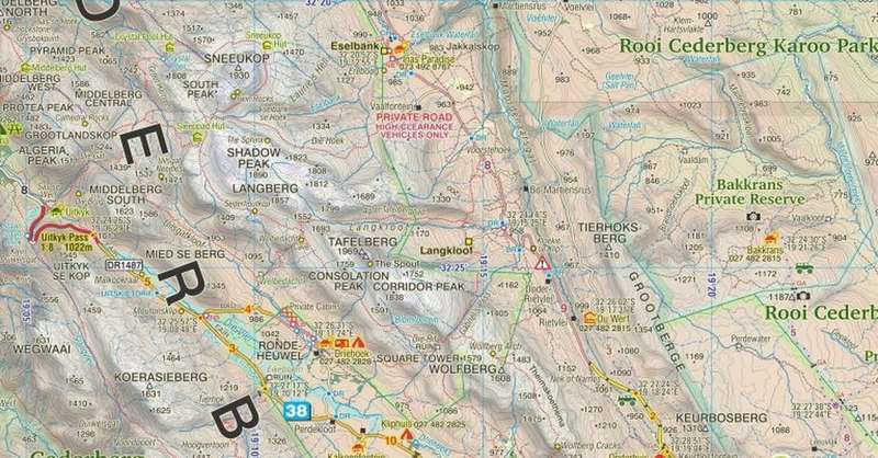 Cederberg: The Touring Map (16th Edition)