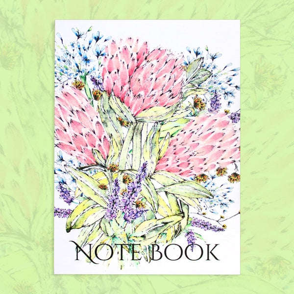 Notebook A7 Classic Protea Bouquet