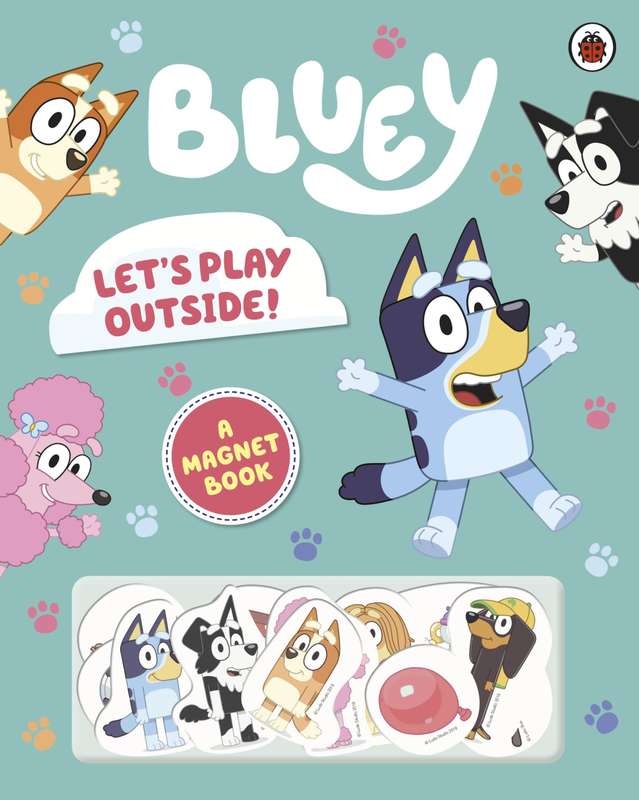 Bluey: Lets Play outside Magnet Book & Toy