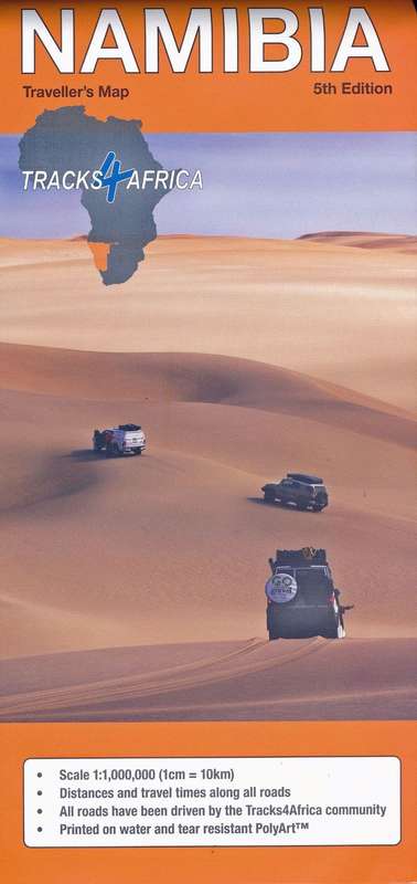 Namibia Paper Map (5th Edition)