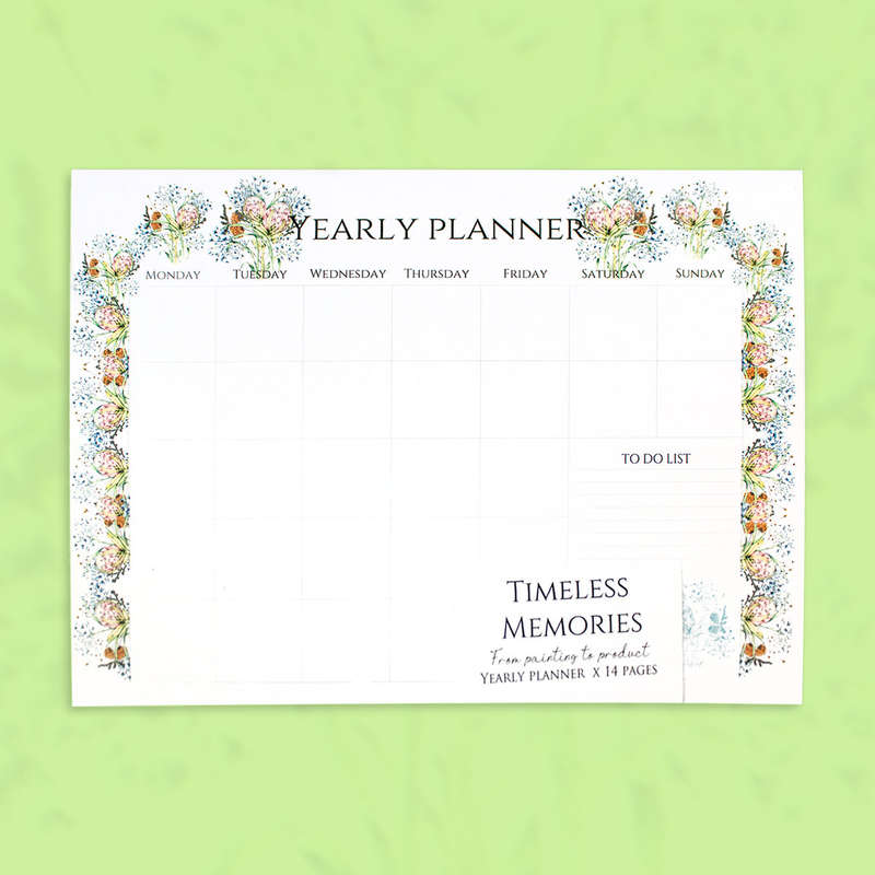 Year Desk Planner (Agapanthus in Fynbos)