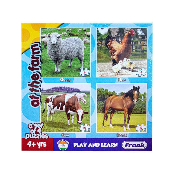 At The Farm 4In1 Age 4+ Puzzle Box