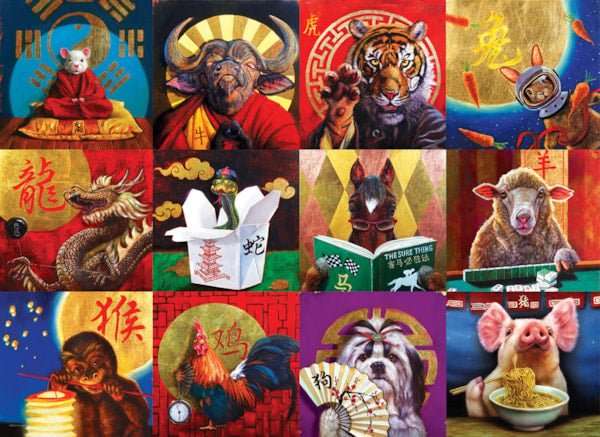 Chinese Calendar 1000 Piece Puzzle