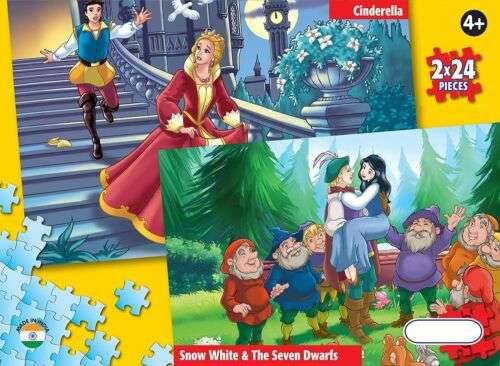 Cinderella And Snow White - 24 Piece Puzzle