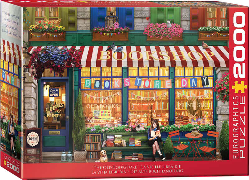 The Old Bookstore 2000 Piece Puzzle Box