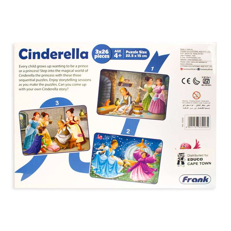 Fairytale Cinderella 3x26 Piece Puzzle