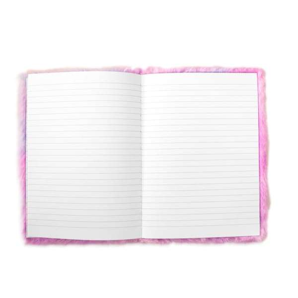 Fluffy Kitty Unicorn Rainbow Notebook