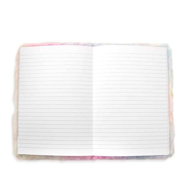 Fluffy Pink Glitter Heart Notebook