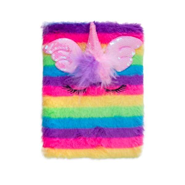 Fluffy Unicorn Rainbow Notebook