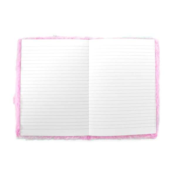 Fluffy Unicorn Snow Globe Notebook