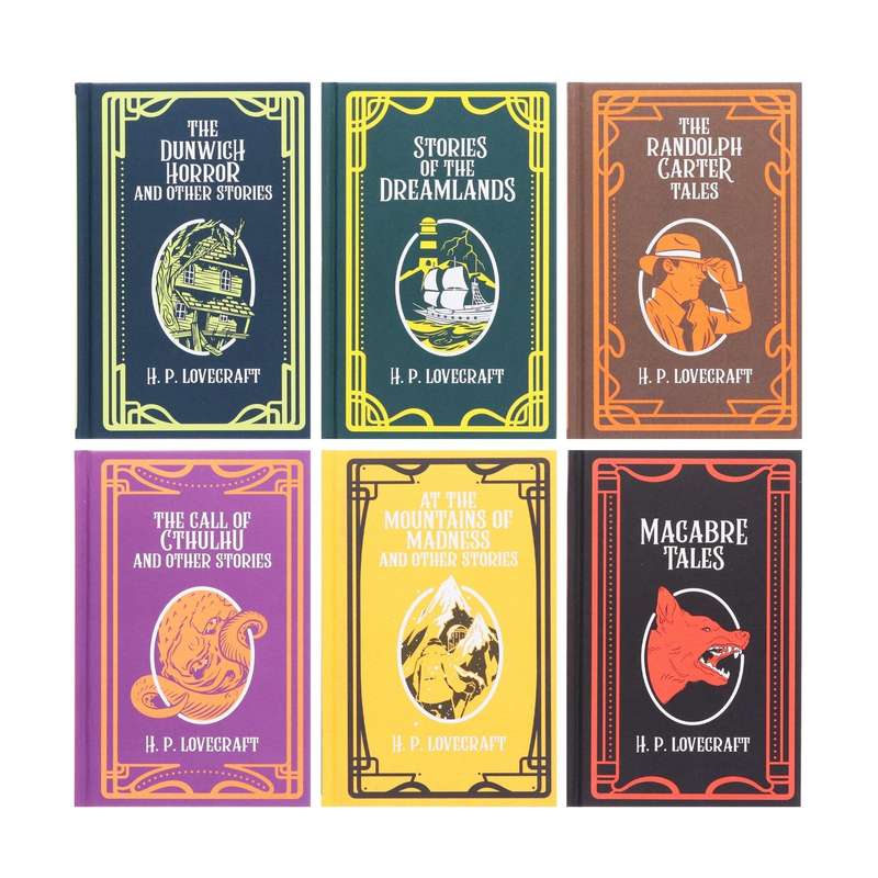 H.P. Lovecraft 6 book Collection Box Set (Black)