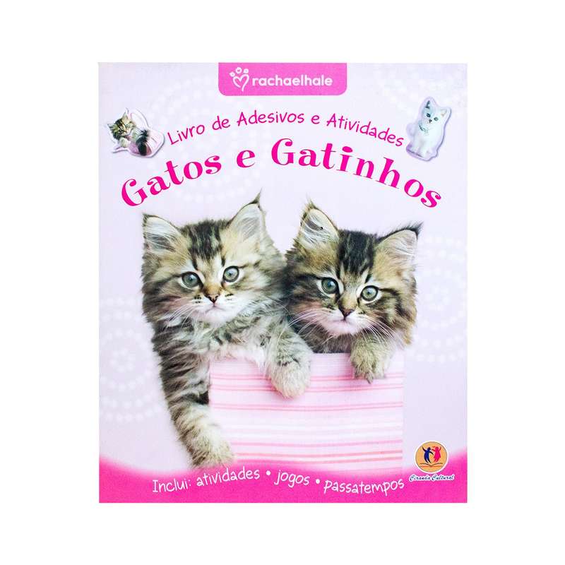 Livro De Adesivos Atividades Gatos E Gatinhos
