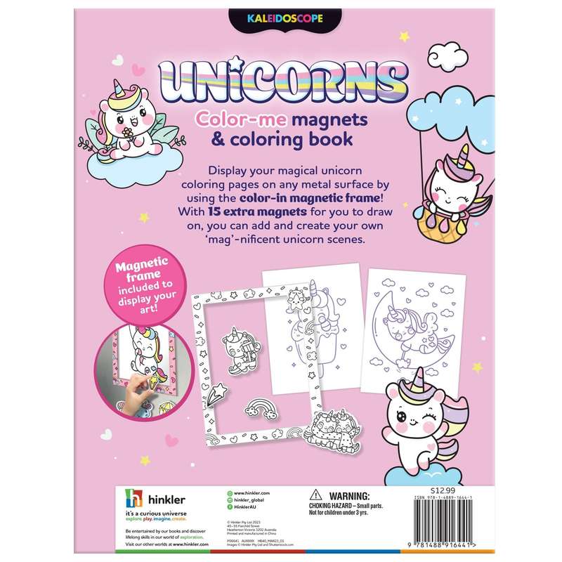 Magical Unicorns Colour-Me Magnets