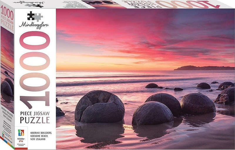 Moeraki Boulders, Koekohe Beach, New Zealand - 1000 Piece Puzzle