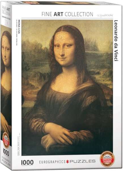 Mona Lisa 1000 Piece Puzzle Box Set