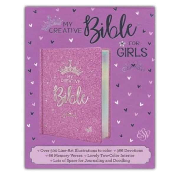 My Creative Bible For Girl Purple Glitter Box Set