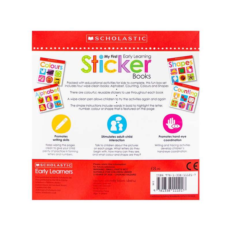 My First Early Learning Sticker Books - Box Set