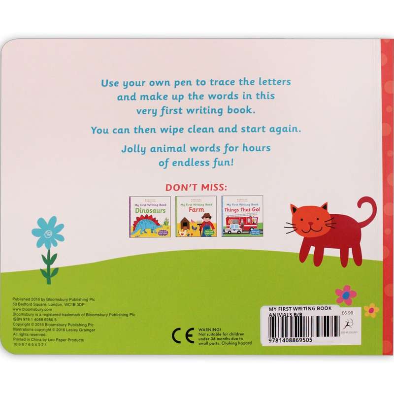 My First Writing Book Animals