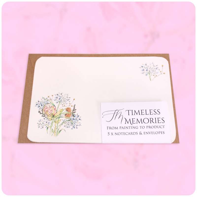 Agapanthus In Fynbox Card & Envelopes Pack