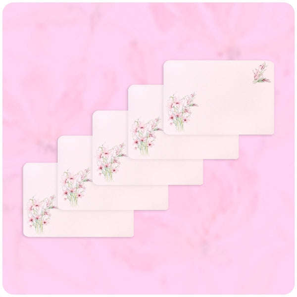 Cape Gladiolus Note Cards & Envelopes Pack