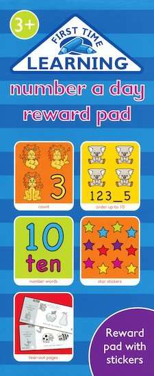 Number A Day Reward Pad 3+